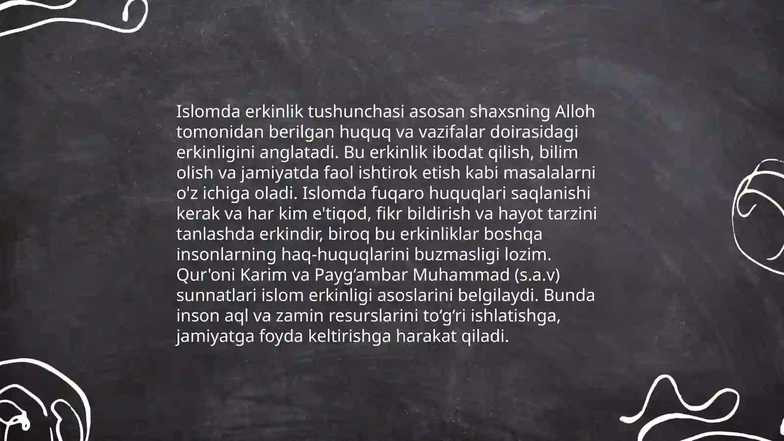 Islomda inson huquq va erkinliklarini ta‘minlashning oʻziga xos jihatlari 4