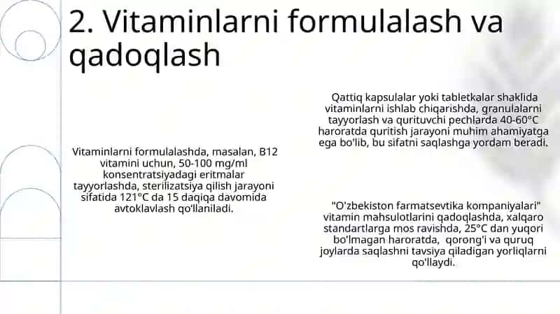 Vitaminlar ishlab chiqarishning biotexnologiyasi 4
