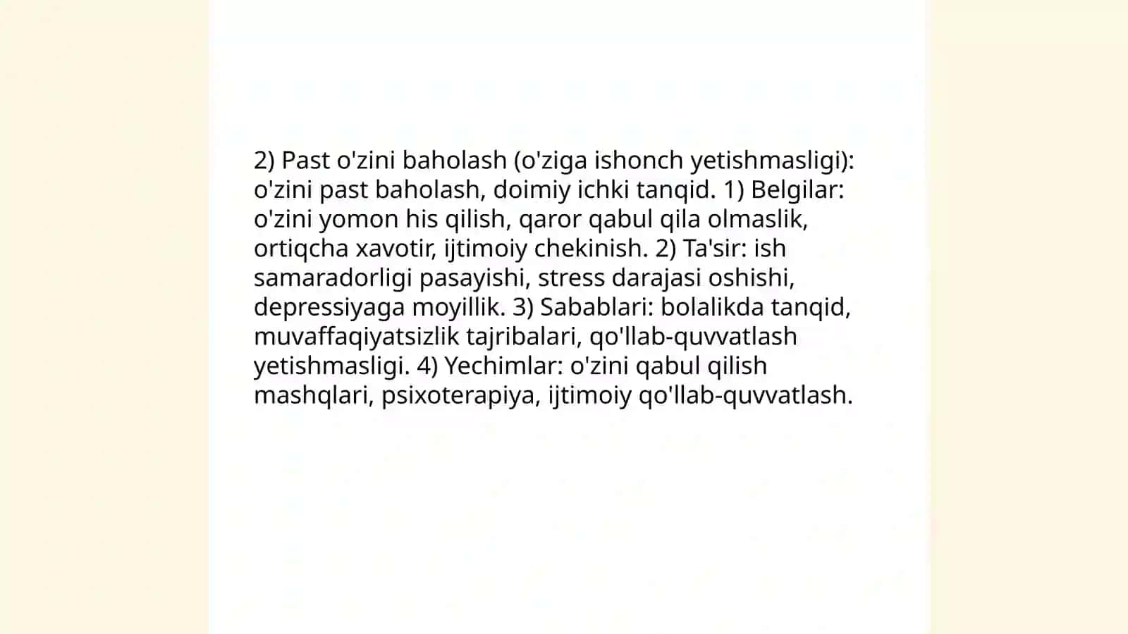 Kelib chiqishining psixologik sabablari 4