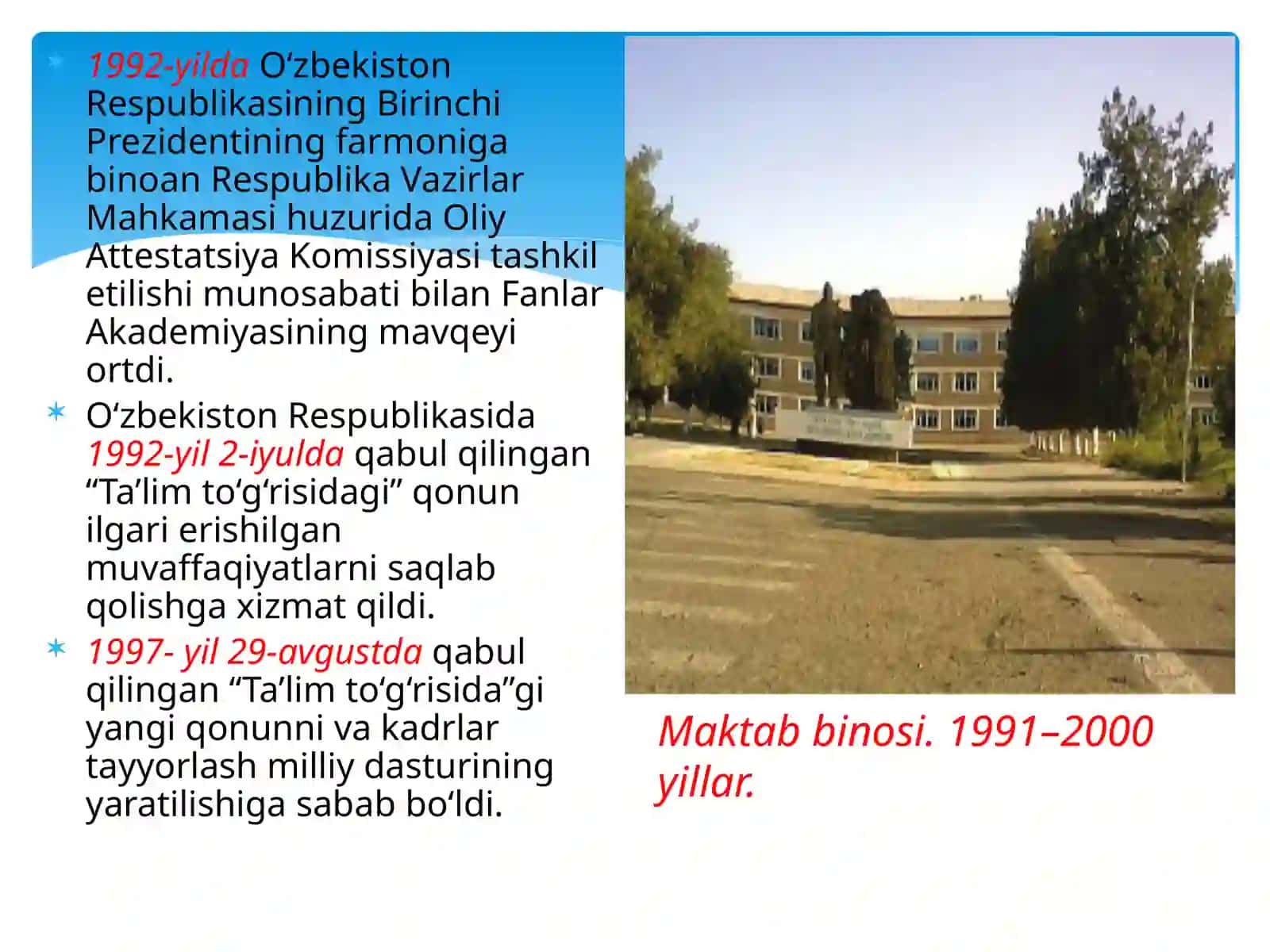 Mustaqillik yillarda O'zbekiston 4