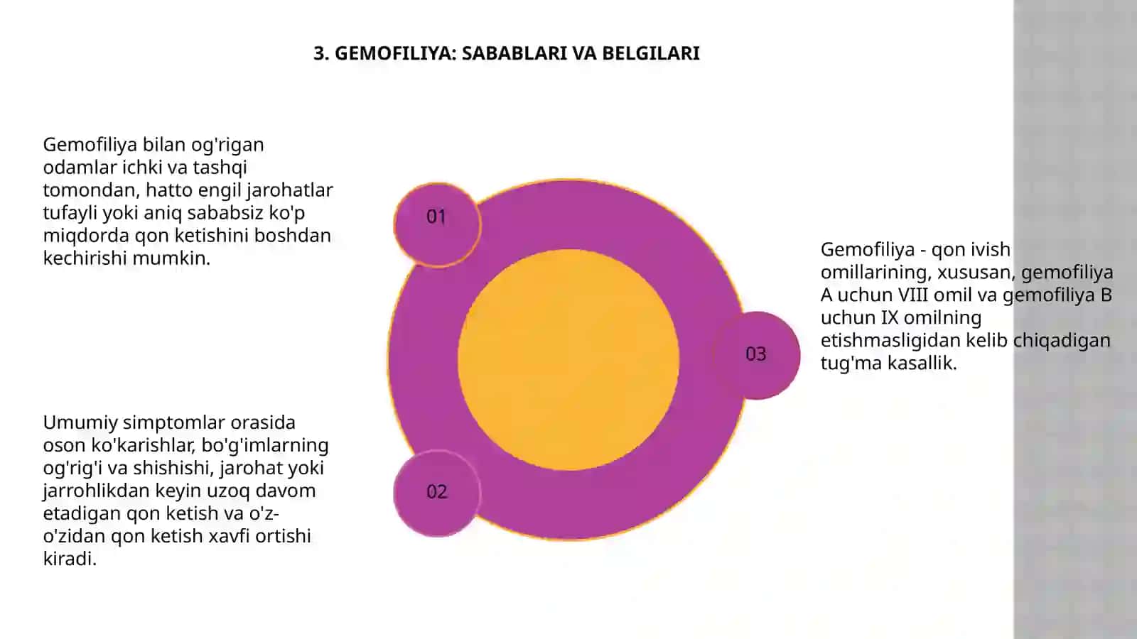Qon ivish omillarining tuģma kasalliklari 4