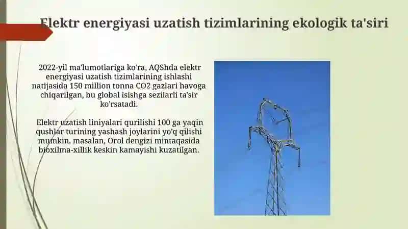 Elektr energiyasini uzatish tizimlari 4