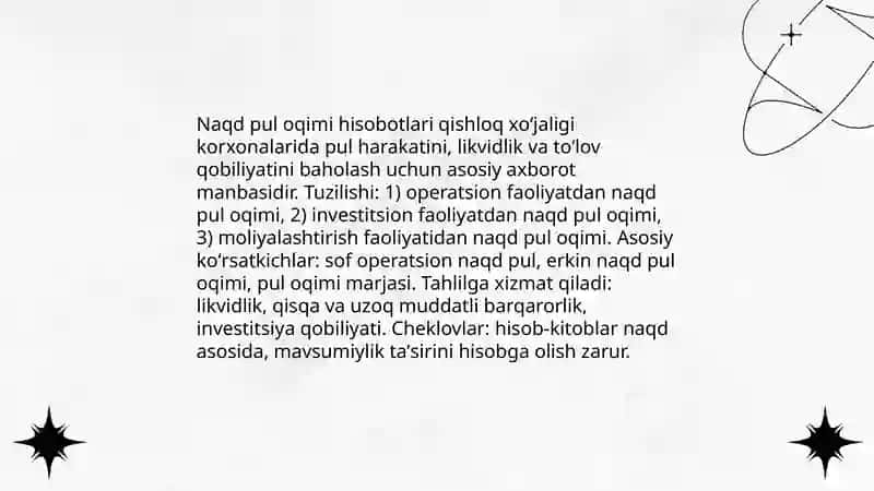 Buxgalteriya hisobotlari: balans va foyda va zarar hisobi 4