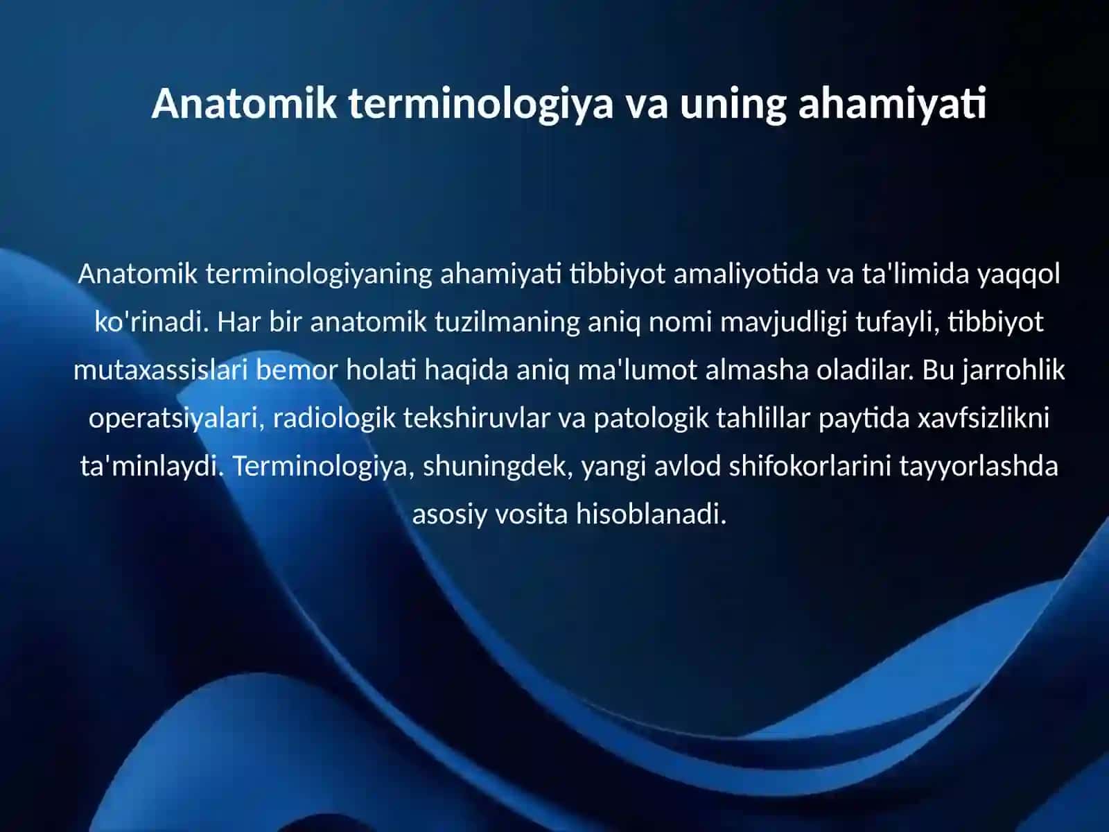 Anatomik iboralarning tarjimasi 4