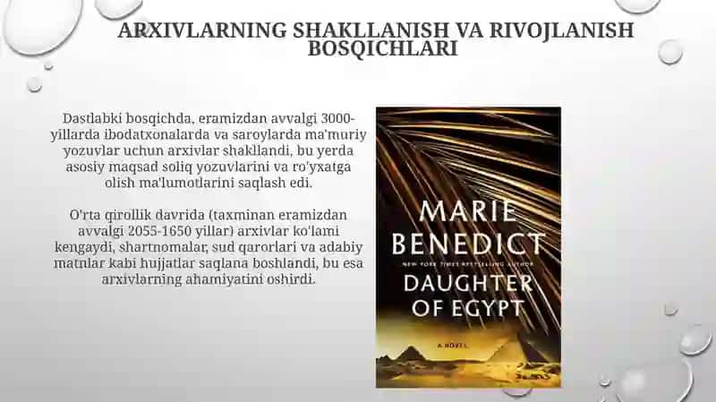 Qadimgi Misr davlatida arxiv ishlari tarixi 4