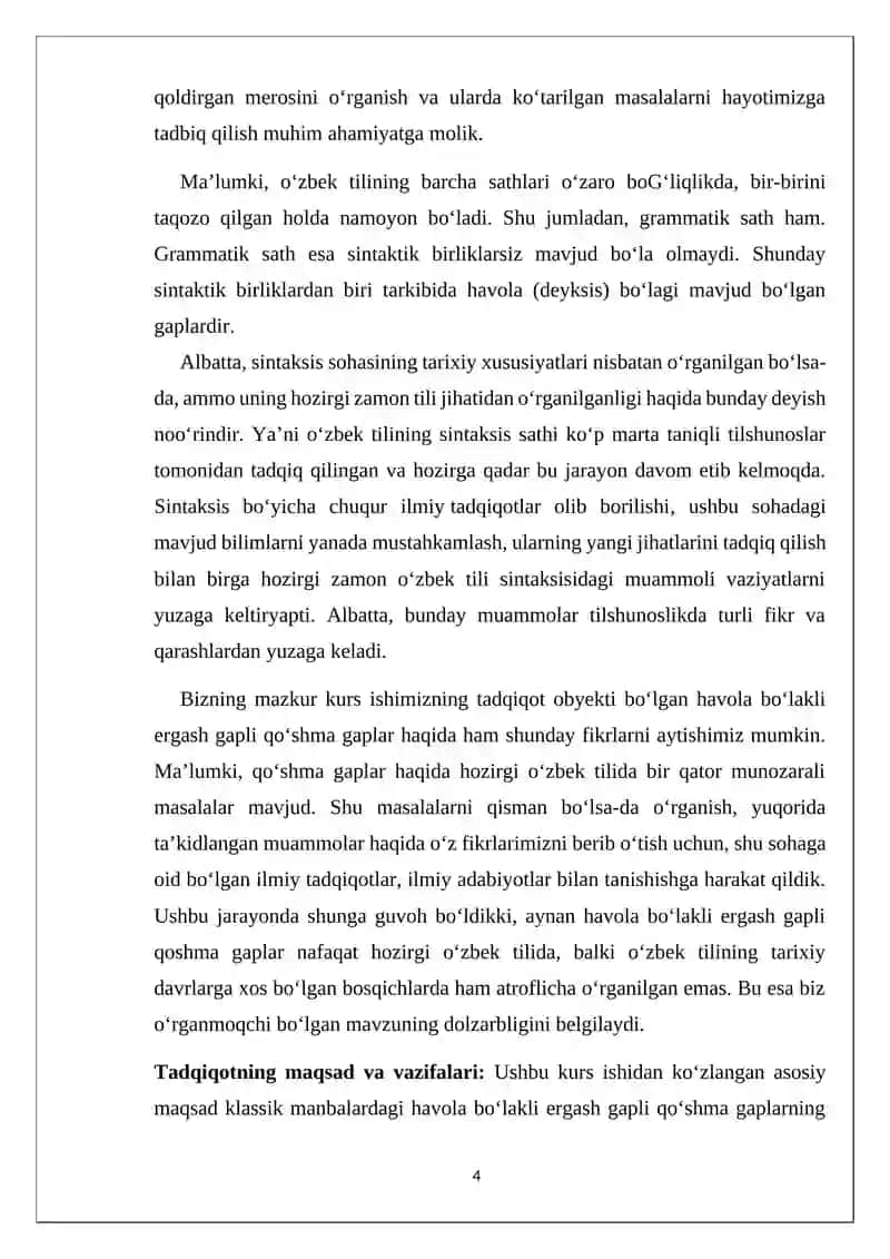 Havola bo‘lakli ergash gapli qo‘shma gaplar 4