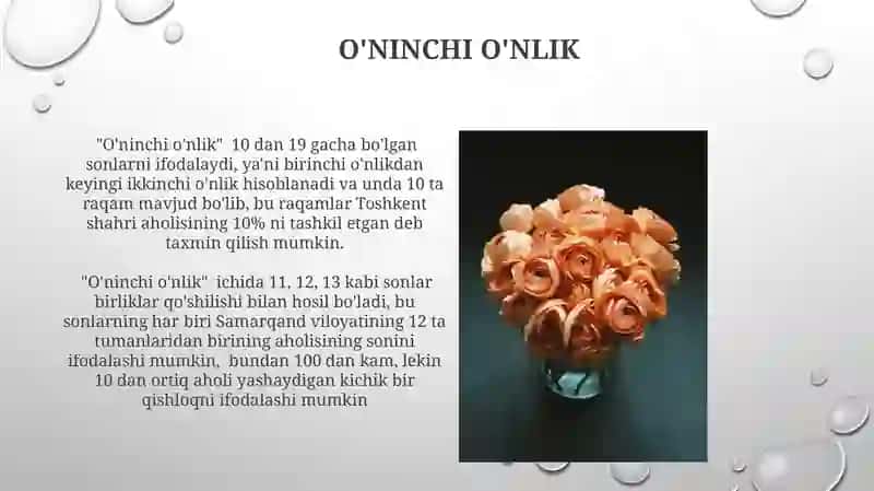 100 ichida sonlarni nomerlash 4