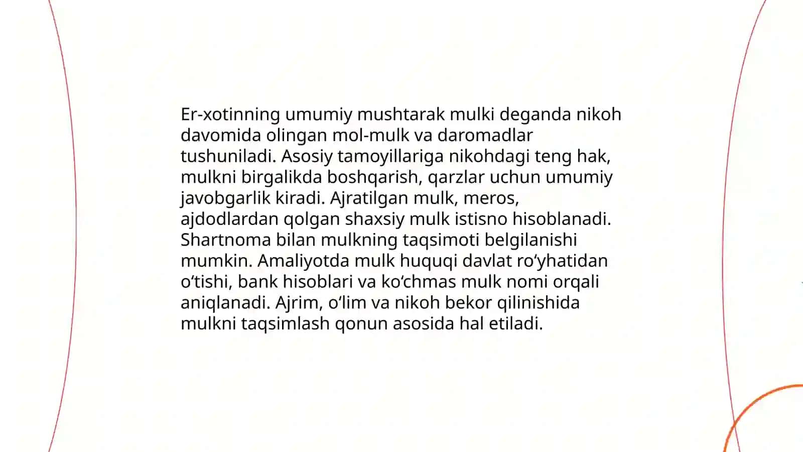 Er- xotinning mulkiy huquq va majburiyatlari 4
