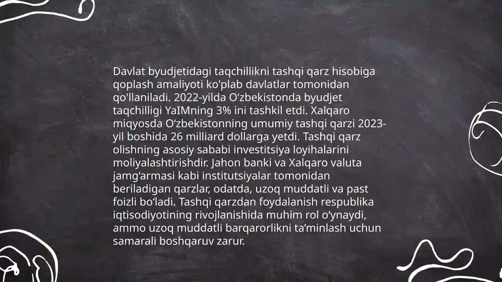 Byudjet taqchiligini moliyalashtirish yullari va ularning oqibatlari 4
