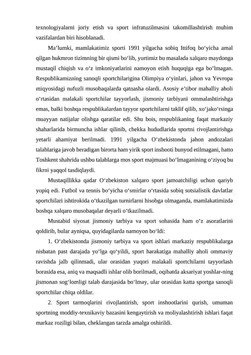 4-MARUZA: SPORT TURLARINI RIVOJLANISHIDA SPORT MENEJMENTINING ROLI 4