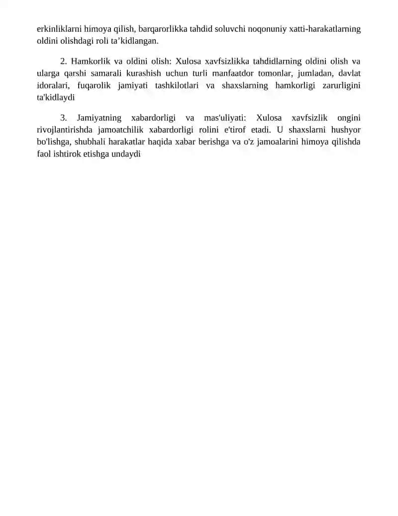 O'Zbekistonda Shaxs, Jamoat Va Davlatning Xavfsizligini Ta'Minlashning Huquqiy Asoslari 4