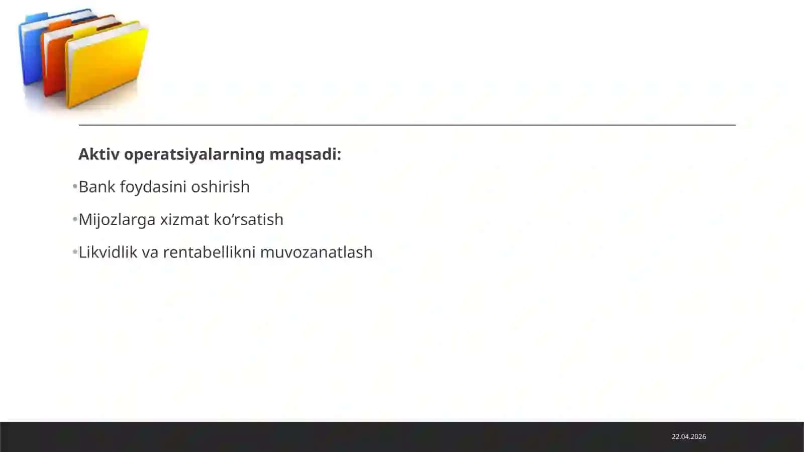 Banking aktiv operatsiyalari 4