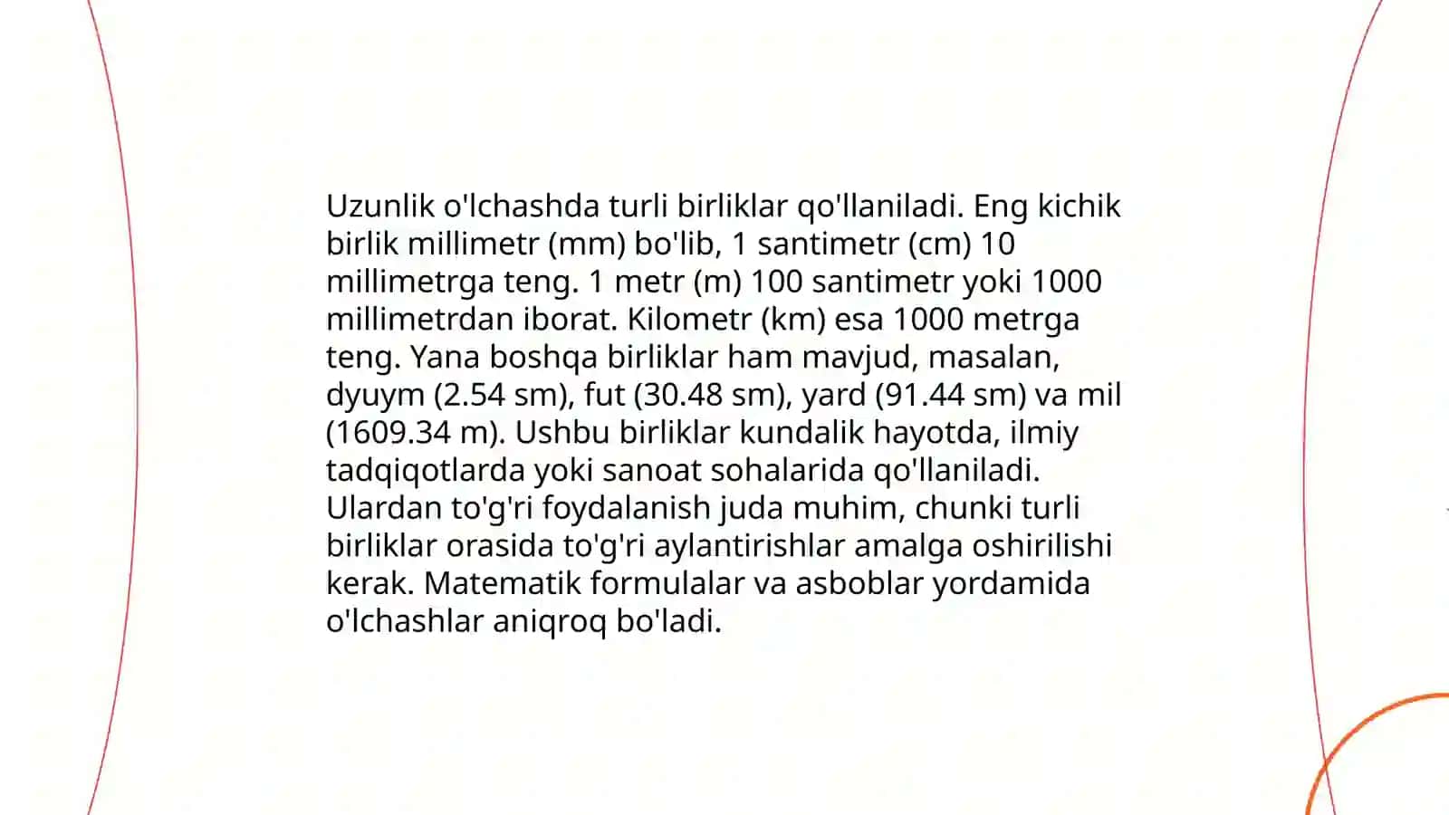 Boshlang'ich sinflarda asosiy miqdorlar va ularni o'lchov birliklarini o'rganish metodikasi 4