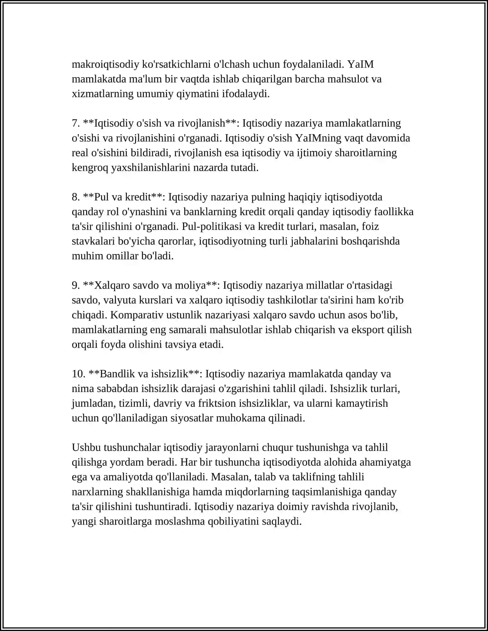 Iqtisodiy Nazariya 4