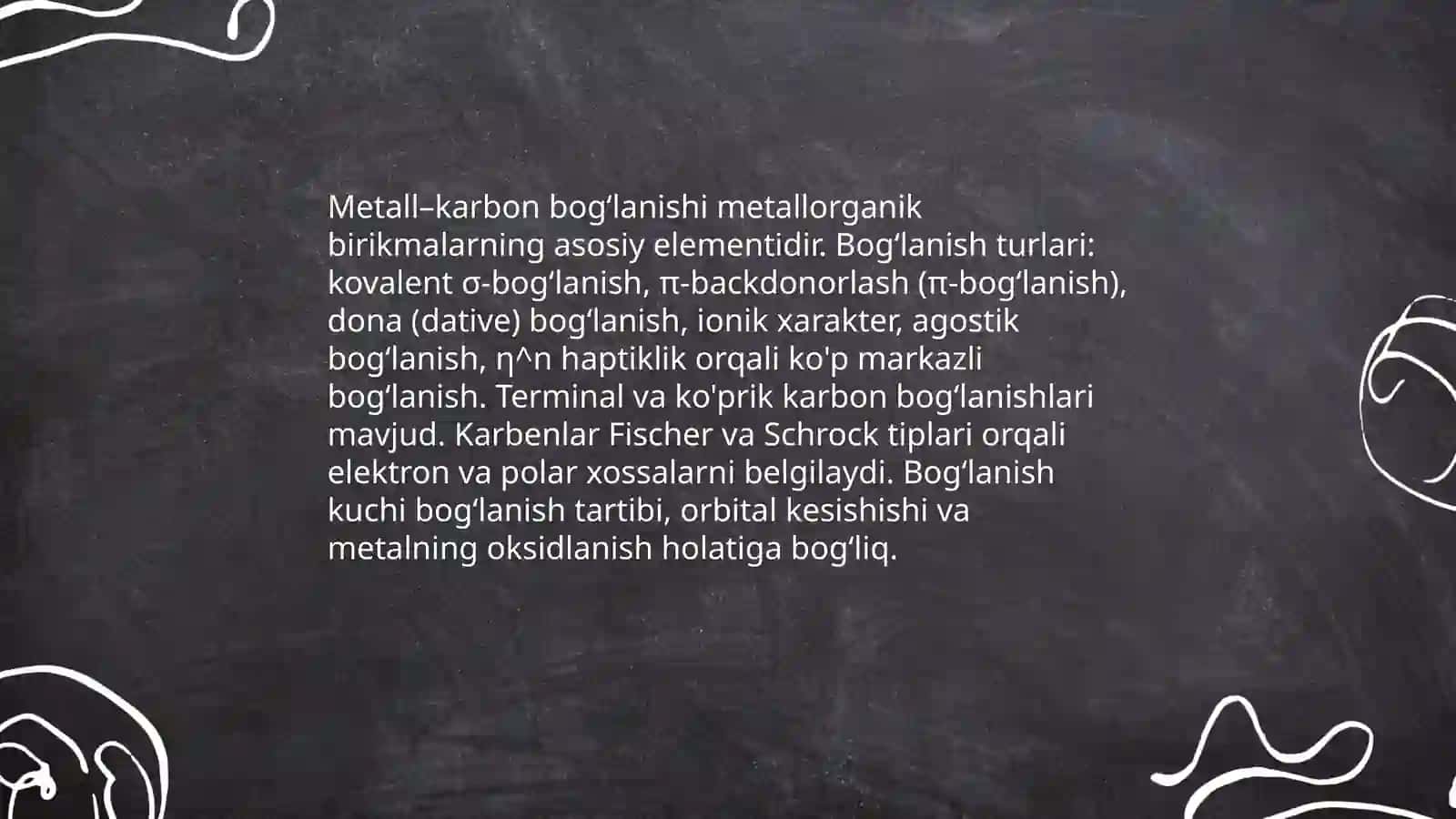 Mettalorganik birikmalar va ularning xossalari 4