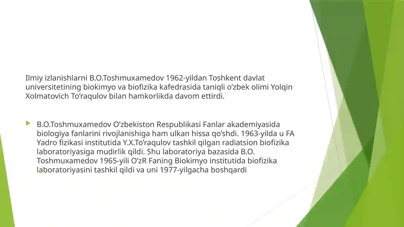 Oʻzbekistonda Biofizika fanining rivojlanishi 4