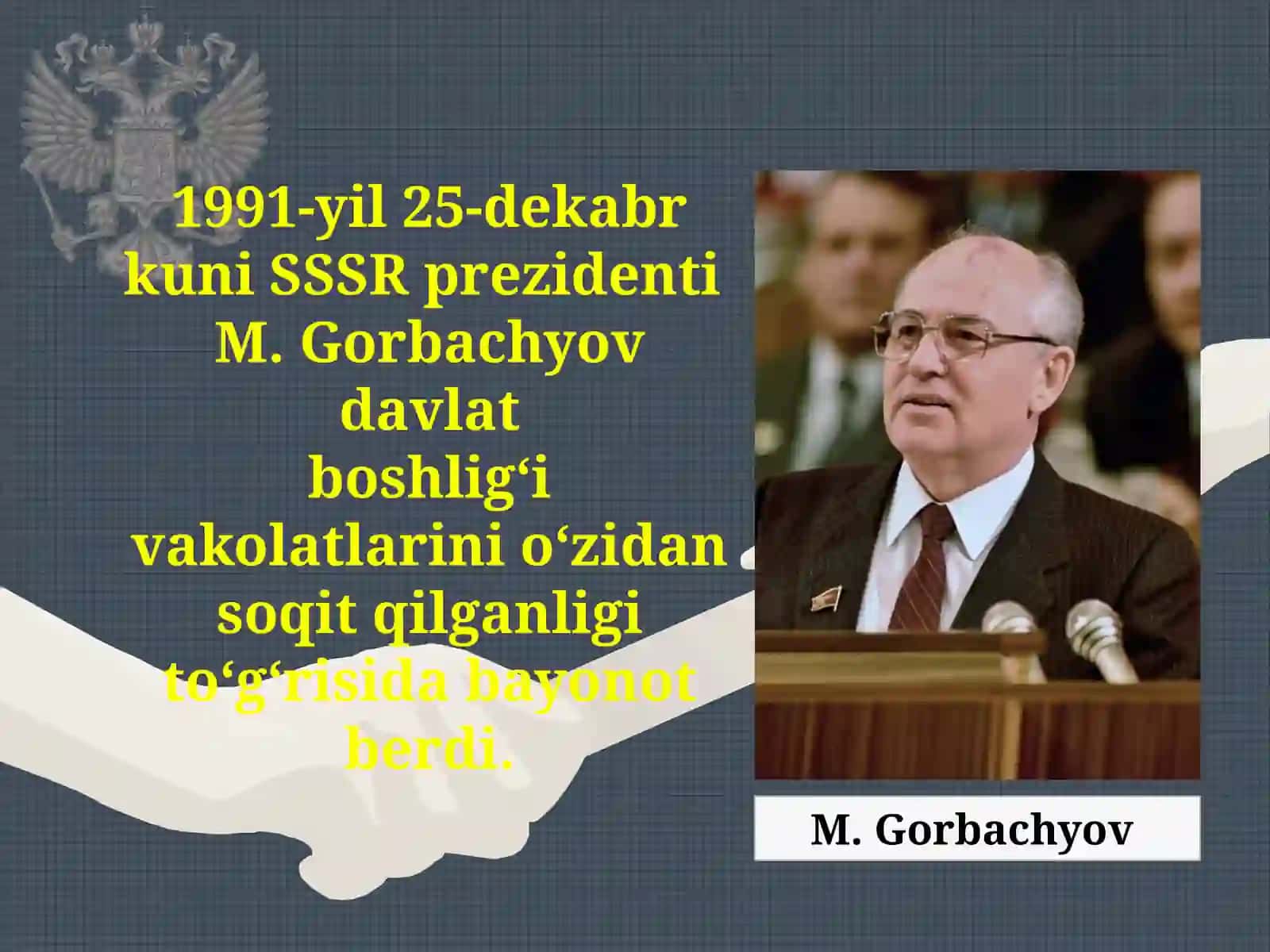 Sovet davlatining parchalanishi va sobiq sovet respublikalarida mustaqillikning e’lon qilinishi 4