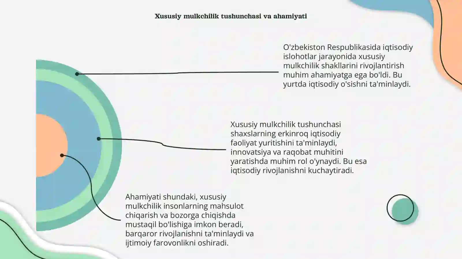 O'zbekiston respublikasida iqtisodiy islohotlar xususiy mulkchilikning shakllanishi 4