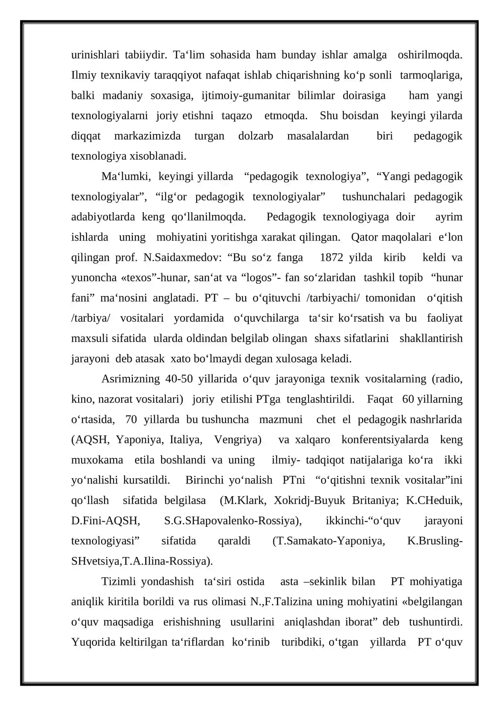 Ta’limning fanga yo’naltirilgan texnologiyasi. 4