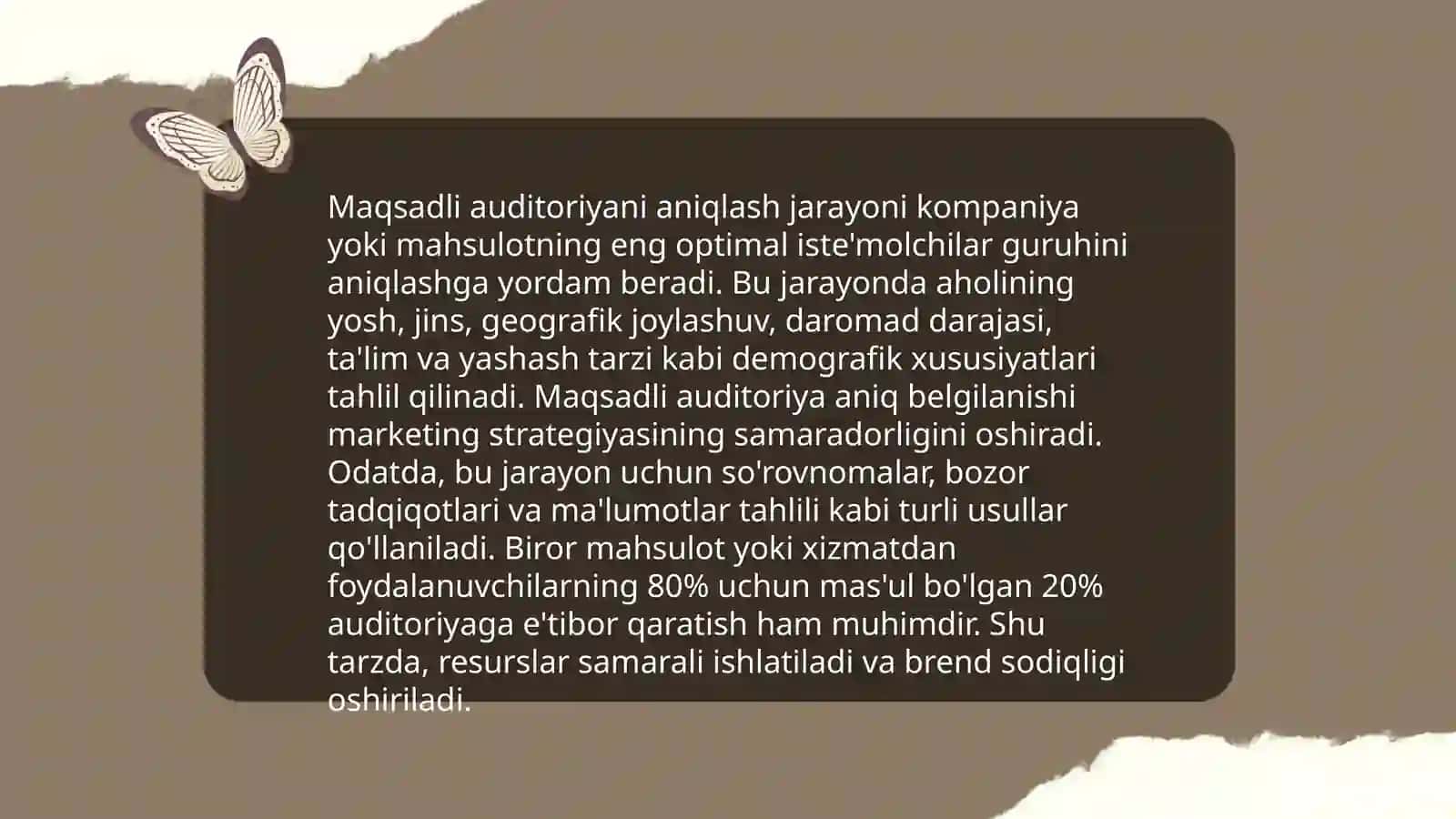 Marketing dasturini ishlab chiqish ketma-ketligiva asosiy bòlimlari tavsifi 4