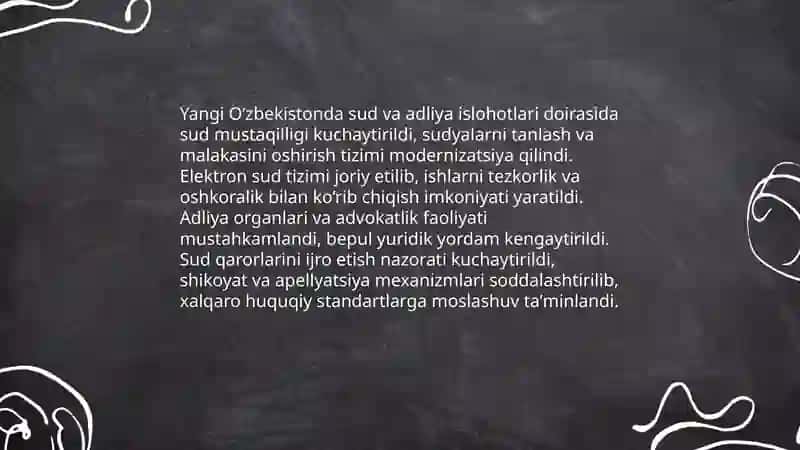 Yangi Oʻzbekistonda inson haq-huquqlari va erkinliklari 4
