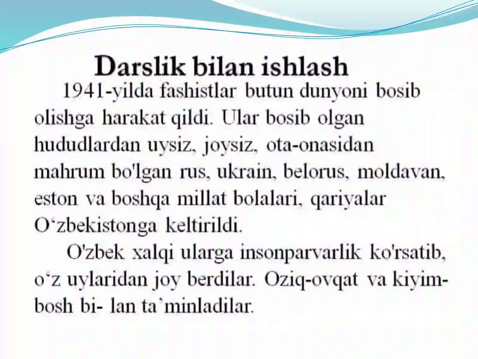 “Insonparvarlik”2-sinf tarbiya 4