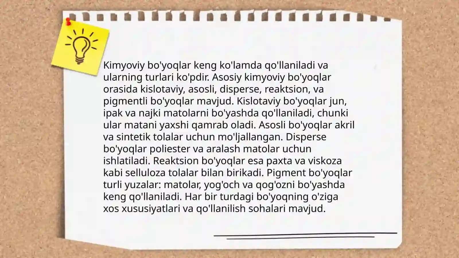 To'qimachilik materiallarini bo'yash texnologiyalari 4
