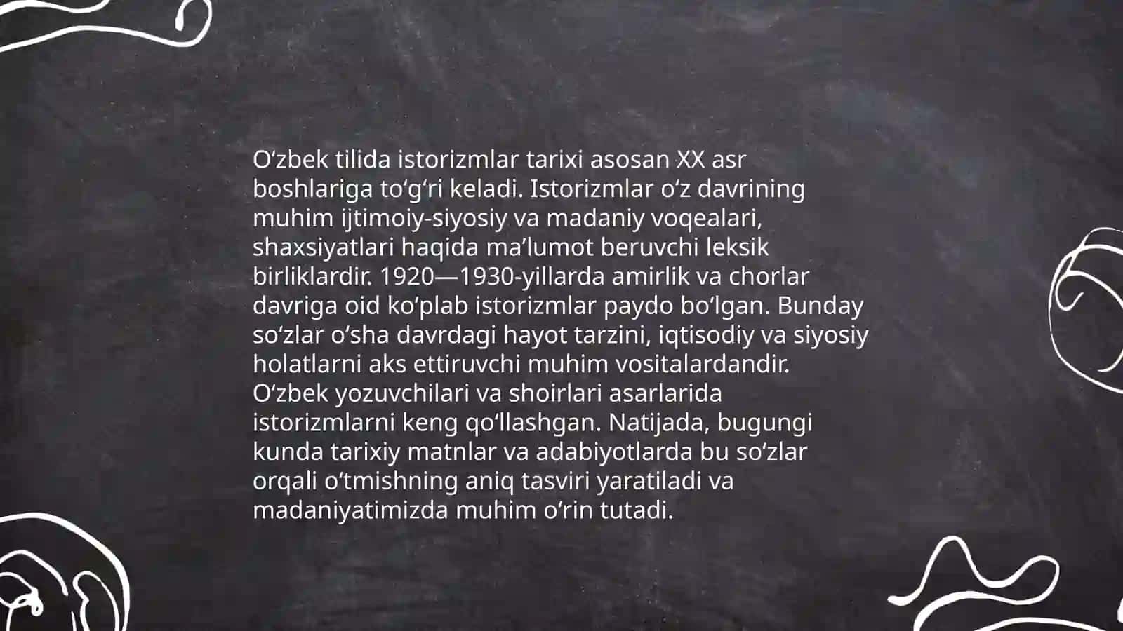 Oʻzbek tili leksikasida istorizm va arxaizm 4