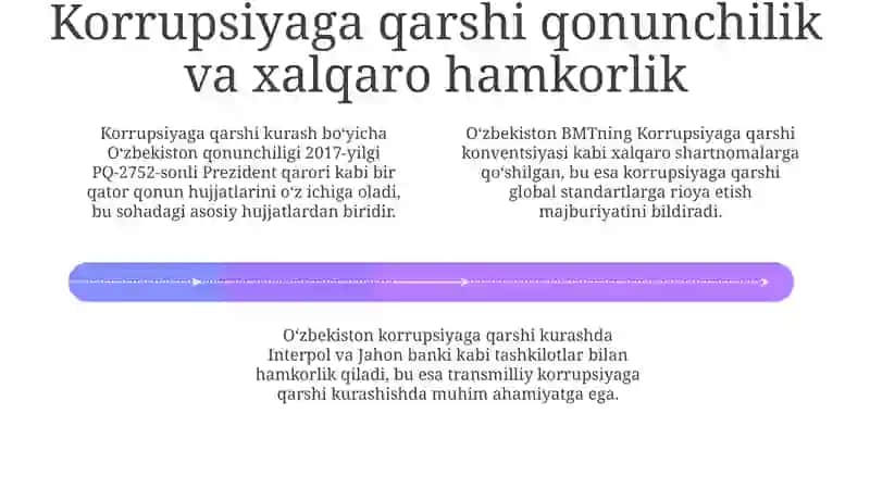Korupsiyaga qarshi kurash: Asoslar va qonunchilik 4
