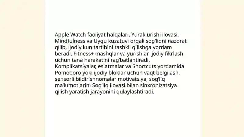 Apple texnologiya va ilhom uygʻunligi 4