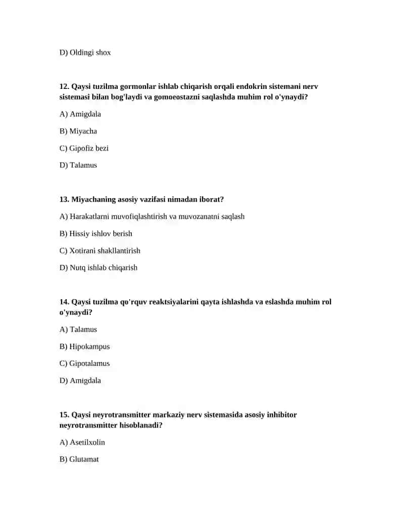 Nerv sistemasining tuzilishi 4