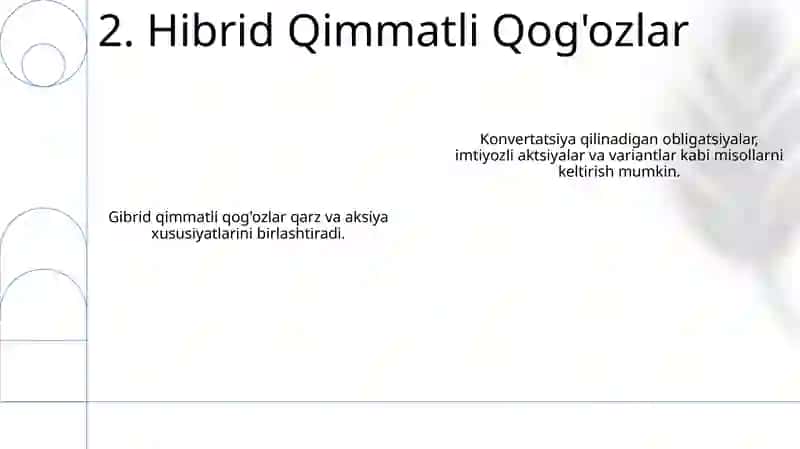 Qimmatli qog'ozlarning turlar 4