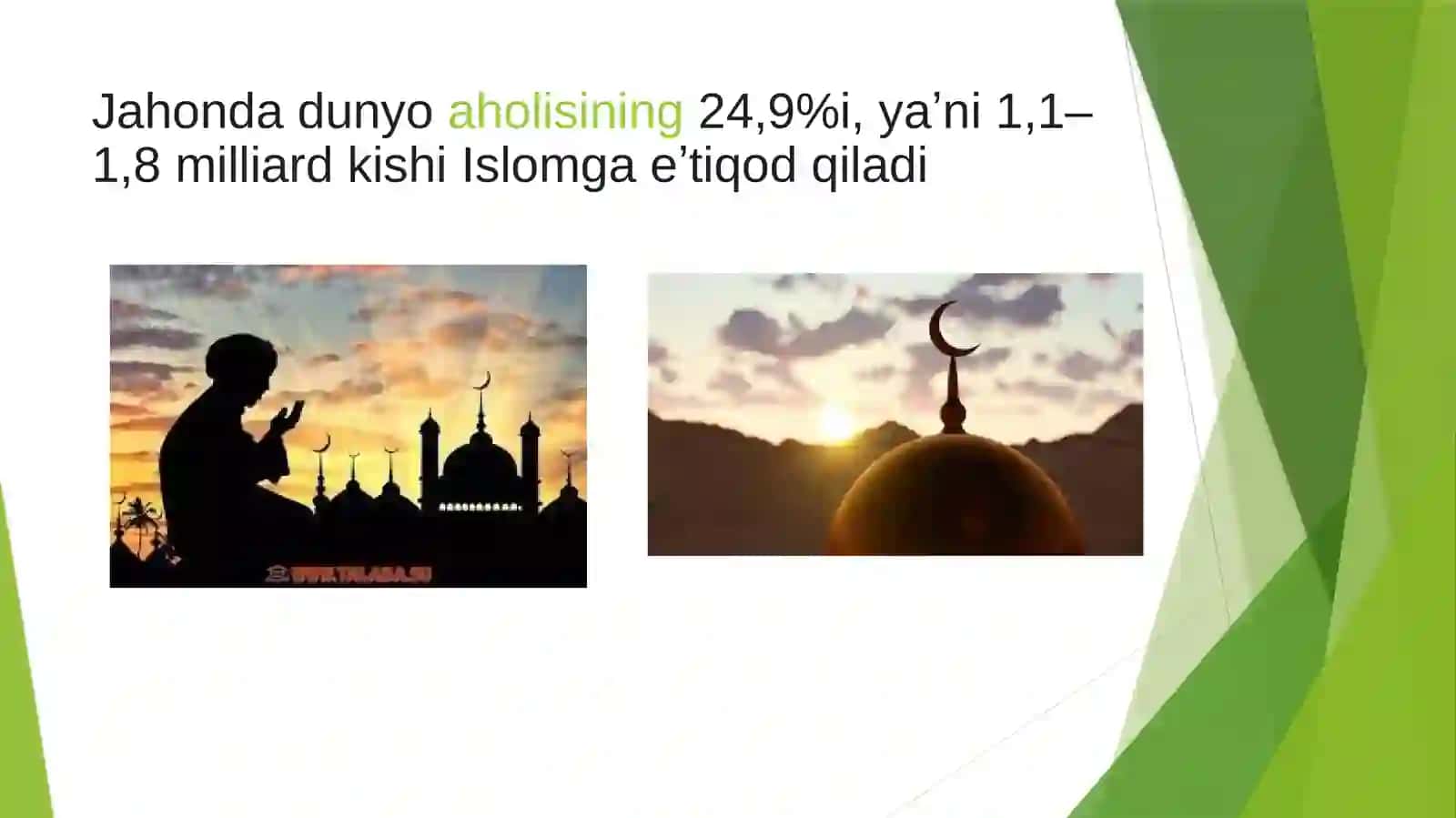 Islom dining paydo bolishi va uning tarixa va madaniyatga tasiri 4