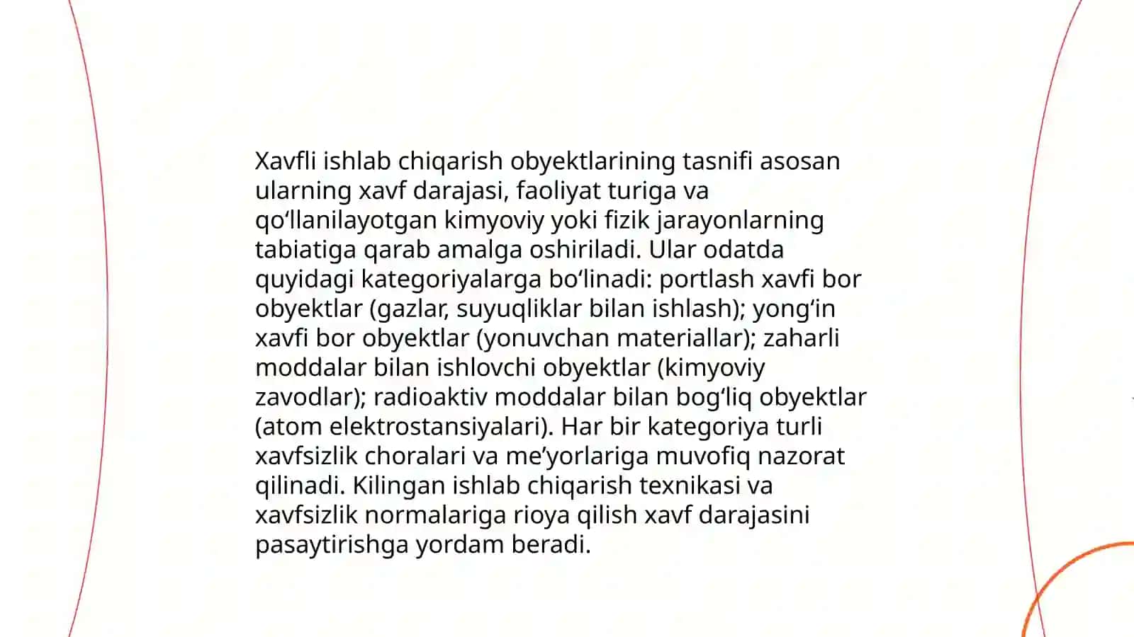 Xavfli ishlab chiqarish obyektlarining sanoat xavfsizlik to'g'risida qonun bandlari 4