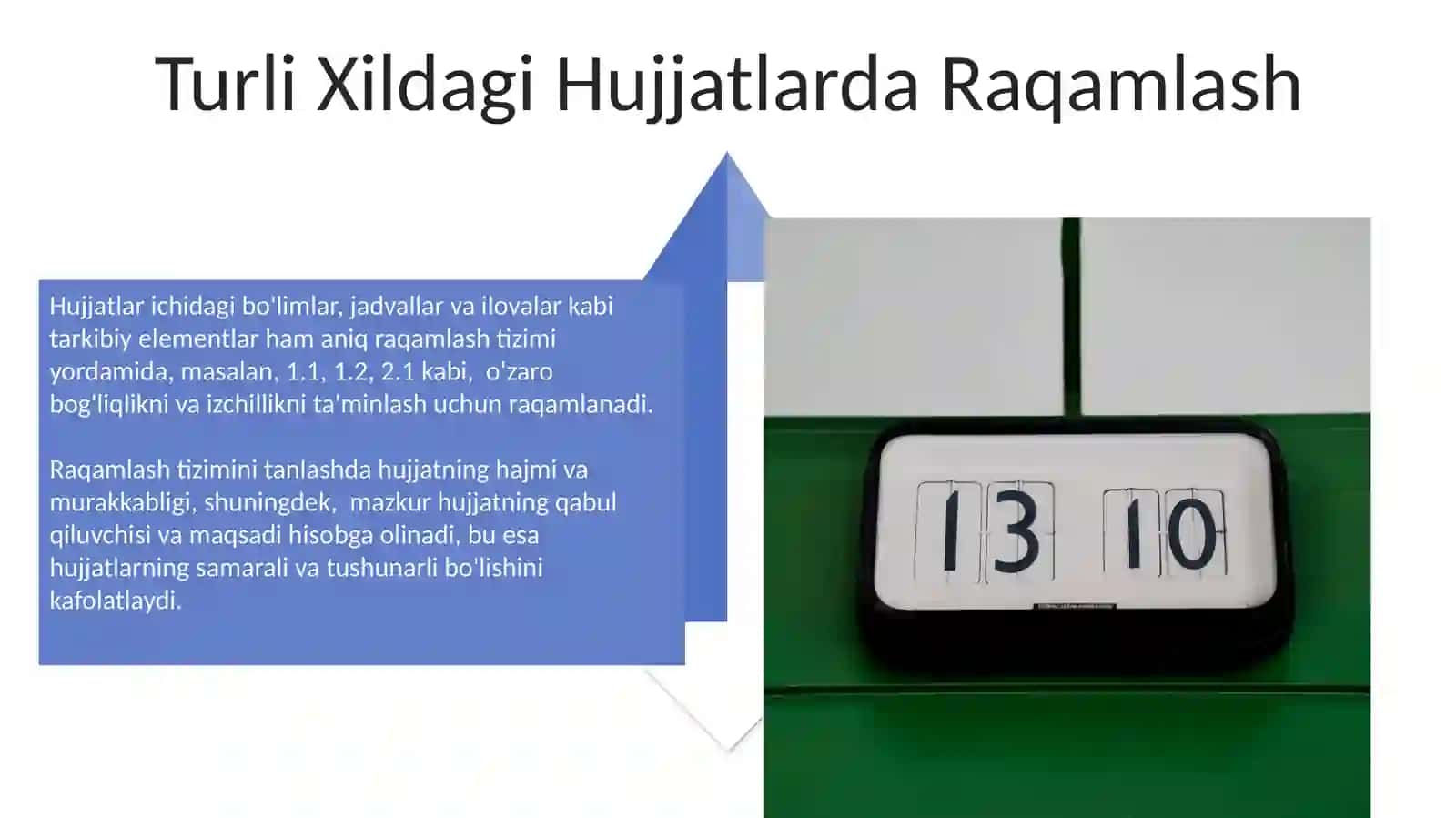 Birinchi o'nlikni raqamlash vazifalari 4