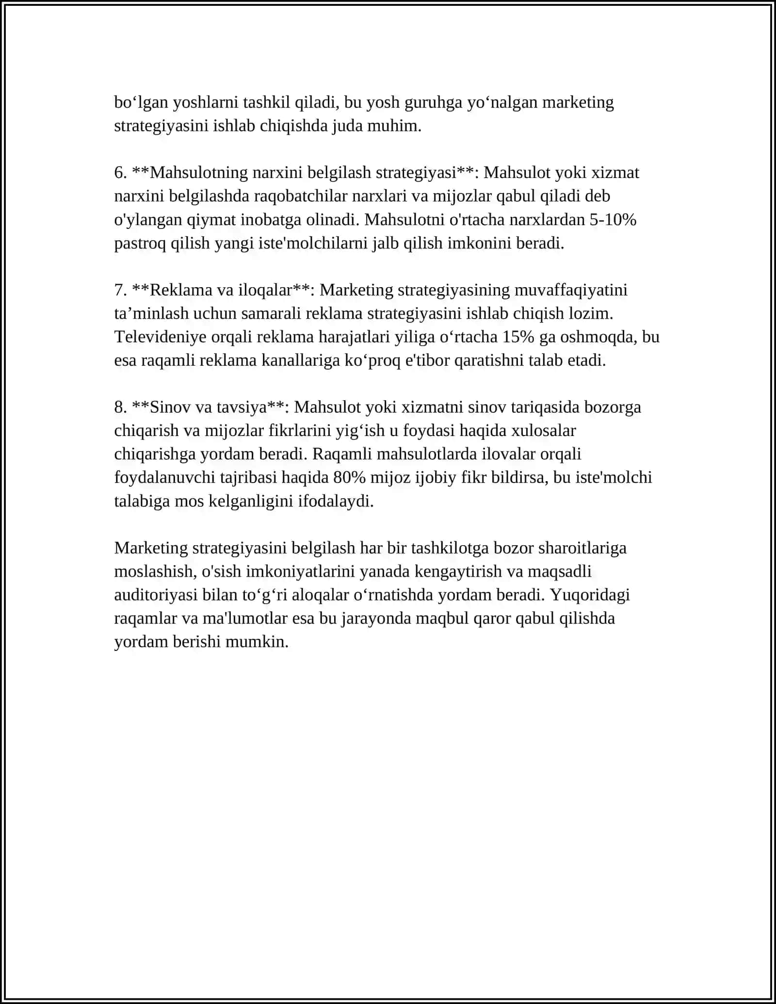 KOMPANIYADA MARKETINGNING ROLINI ANIQLASH 4