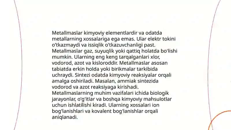 Oksidlanish qaytarilish muhitida metallmaslar sintezi 4