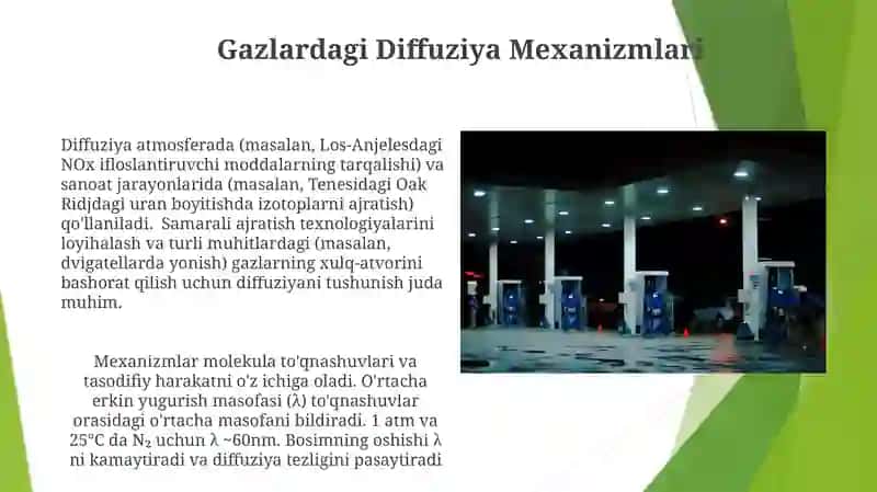 Gaz diffuziyasiga ta'sir qiluvchi omillar 4