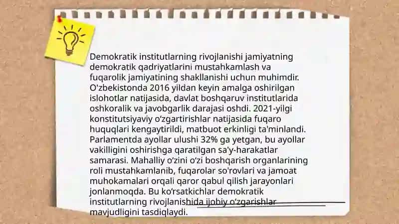O'zbekistonda erkin saylovlarning shakllanishi 4