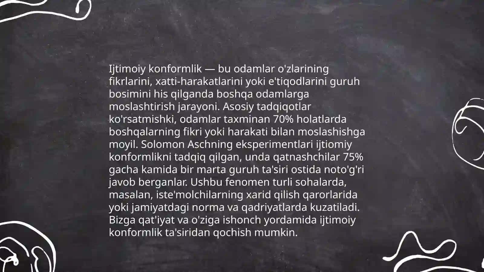 Guruh bosimi. Konformlik turlari 4