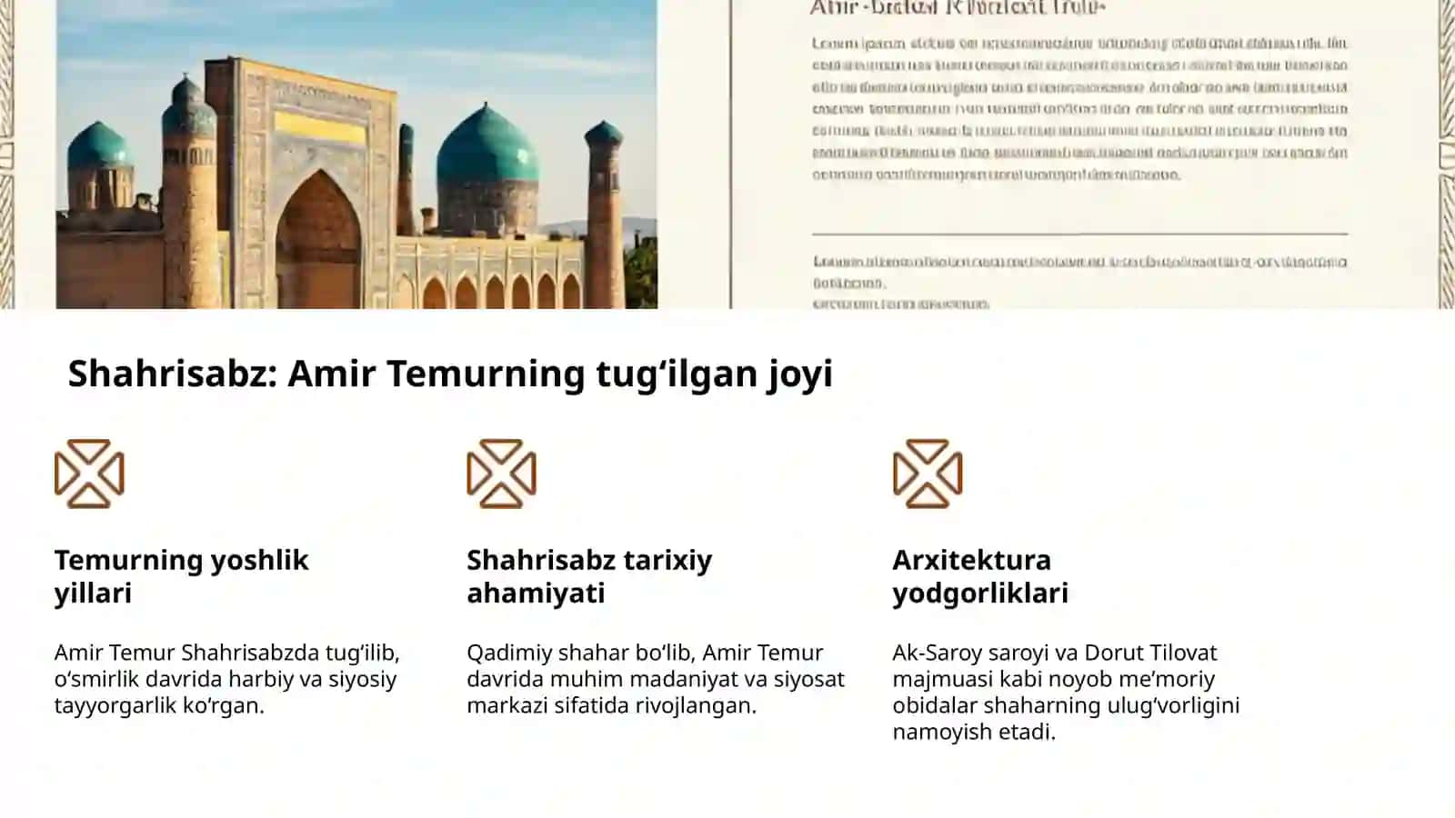 O‘zbekistonning tarixiy shaharlari 4