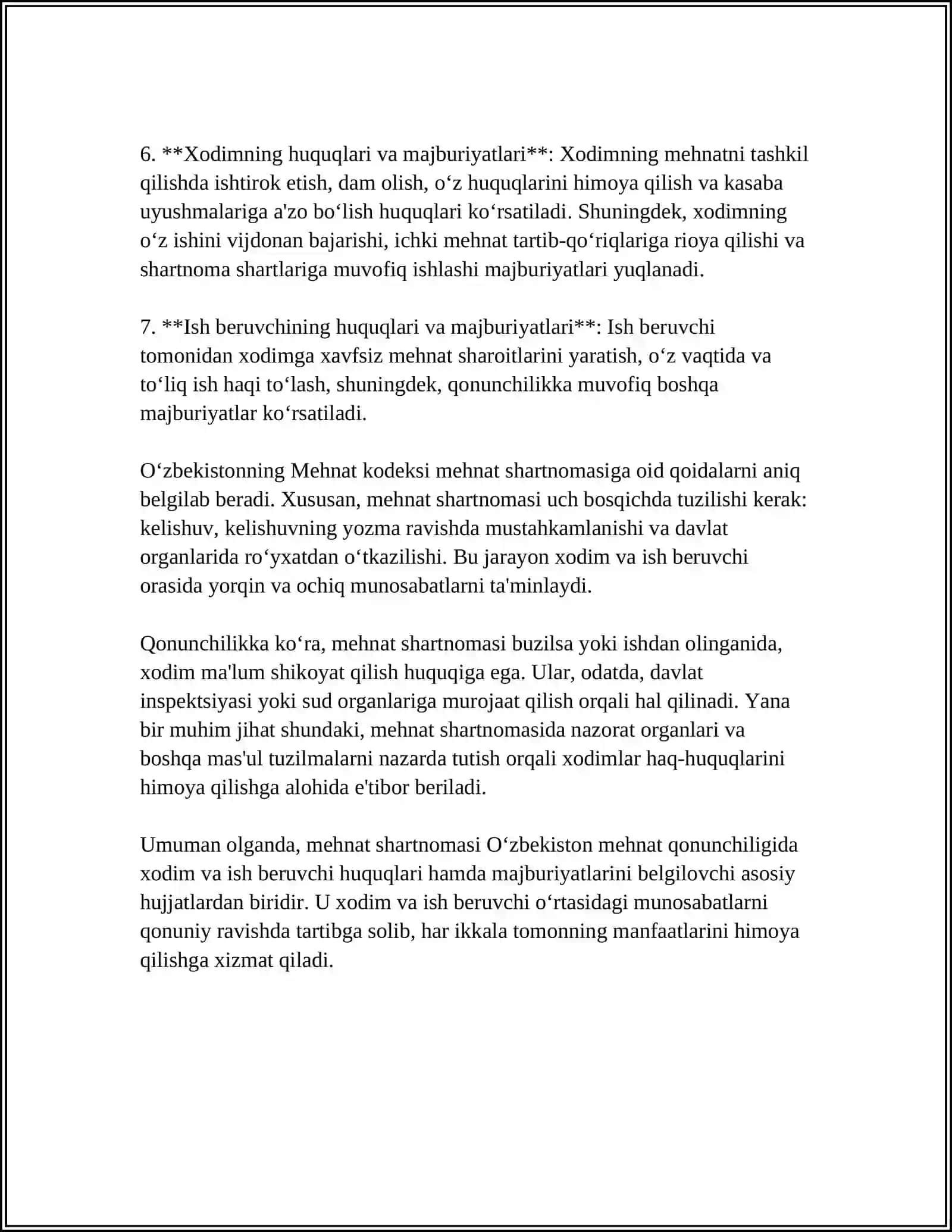 MEHNAT SHARTNOMASI TUSHUNCHASI 4