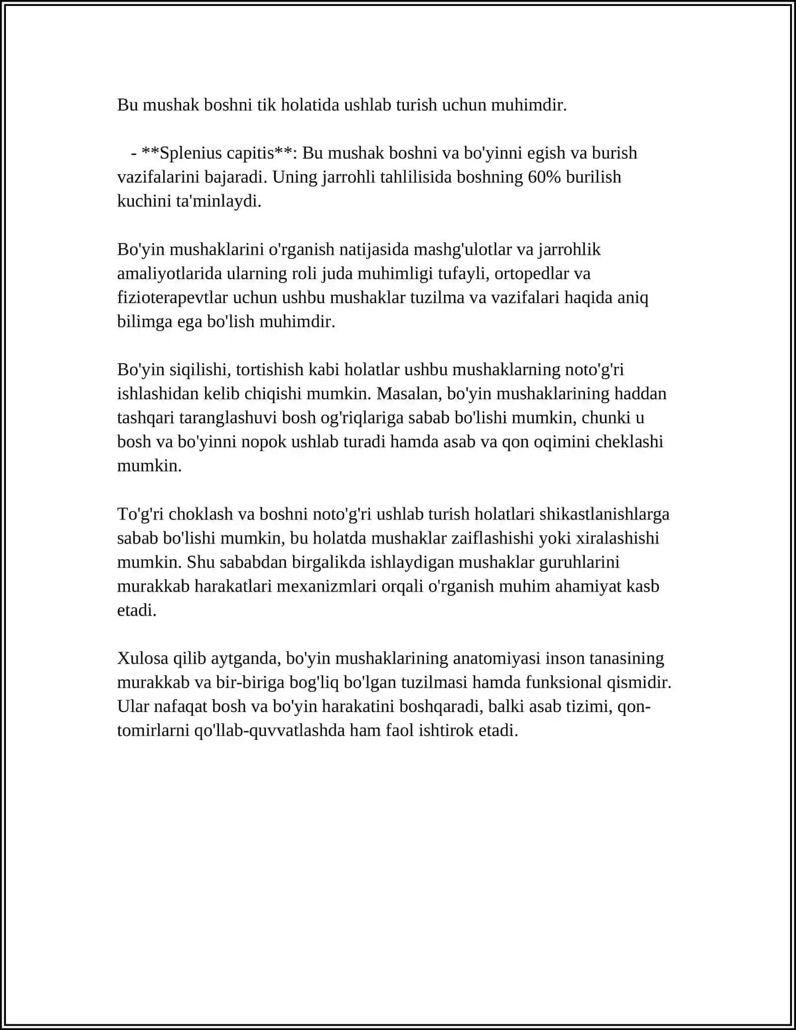 BO’YIN MUSHAKLARI 4