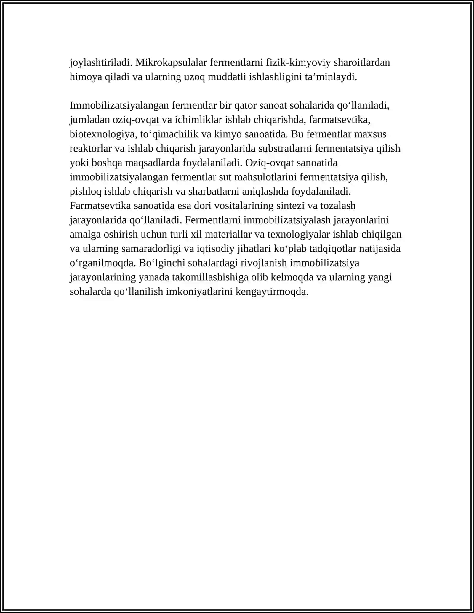 ANDIJON DAVLAT UNIVERSITETI BIOTEHNOLOGIYA MAGISTIR 4
