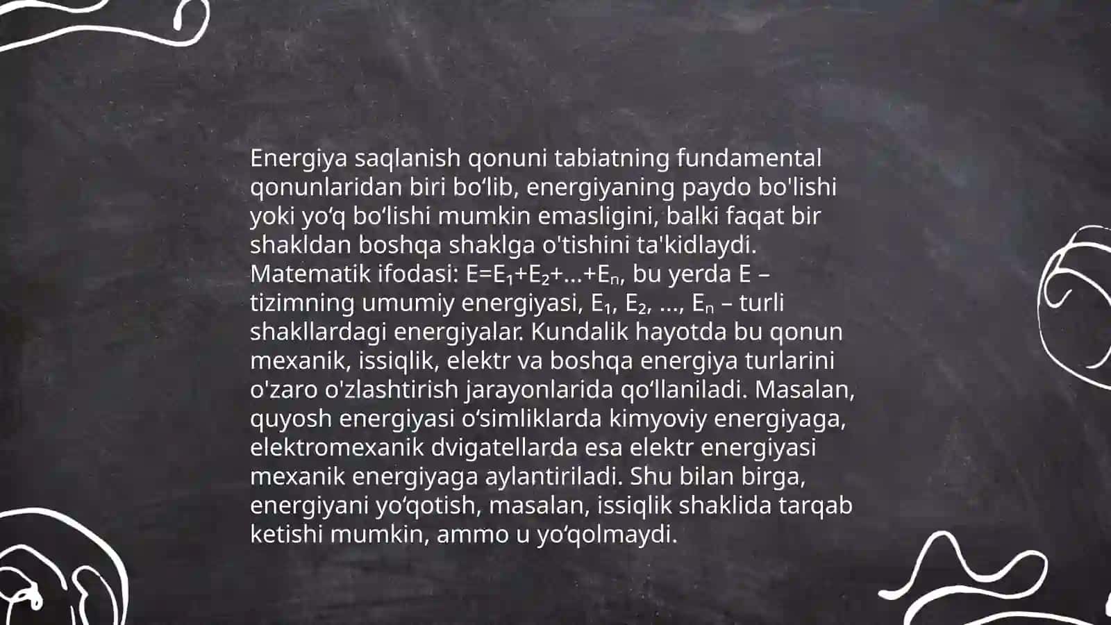 Termodinamika qonunlari 4