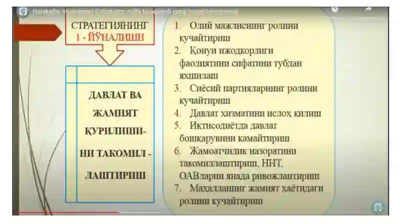 2017-2021 yillarda O‘zbekiston respublikasining irivojlantirishning beshta ustuvor yonalishi bo‘yicha harakatlar strategiyasi 4