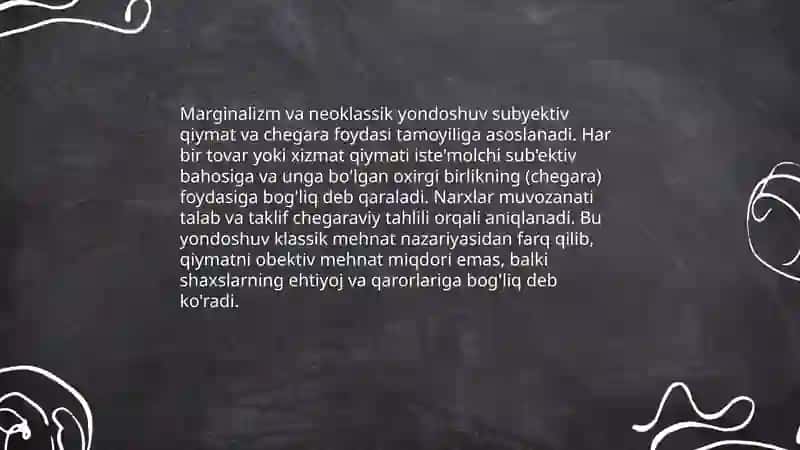 Klassik iqtisodiy maktabga muqobil ģoyalarning mohiyati 4