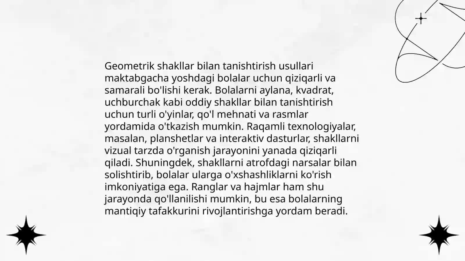 Bolalarda elementar matematik tasavvurlarni shakllantirish usullari 4