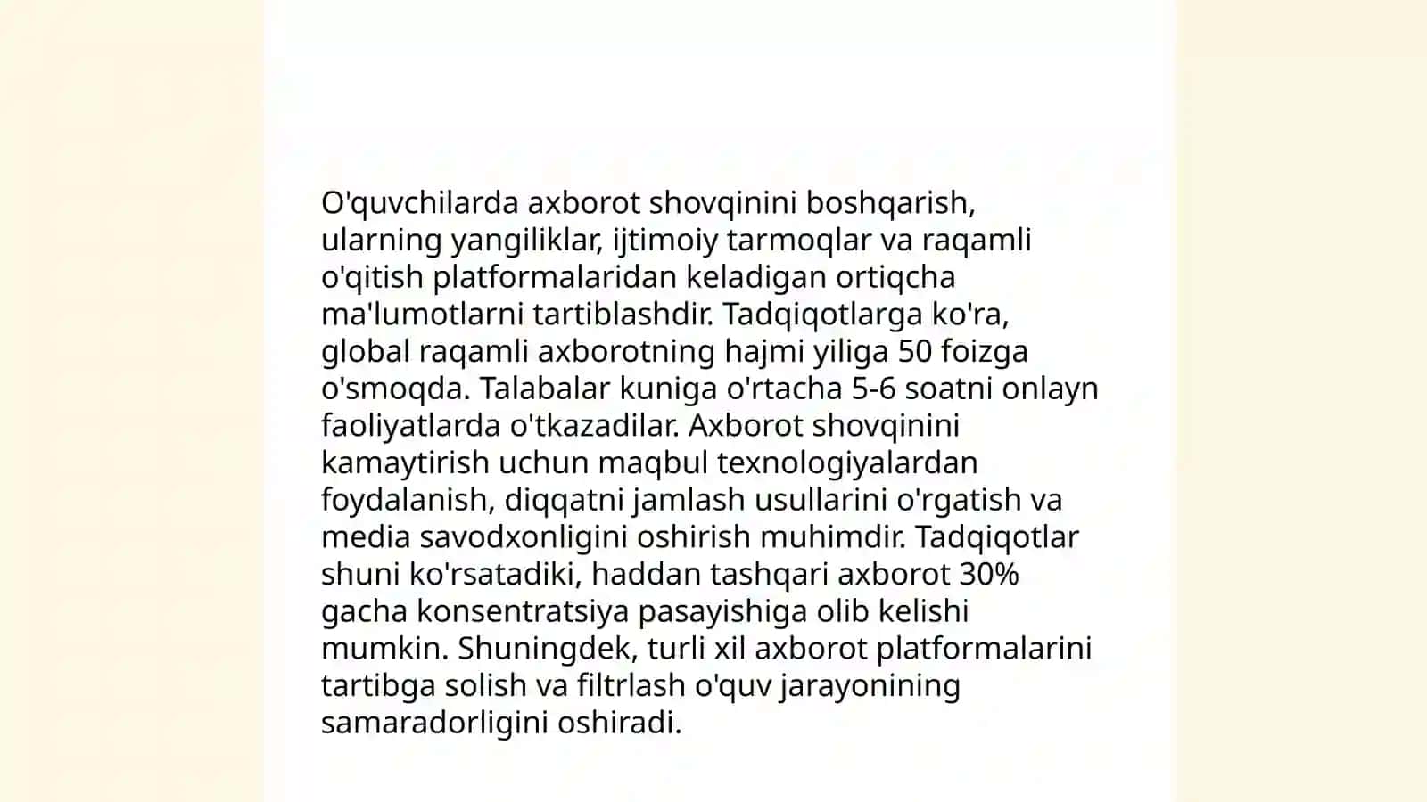 O'quvchilarda axborot istemoli madaniyatini shakllantirish 4