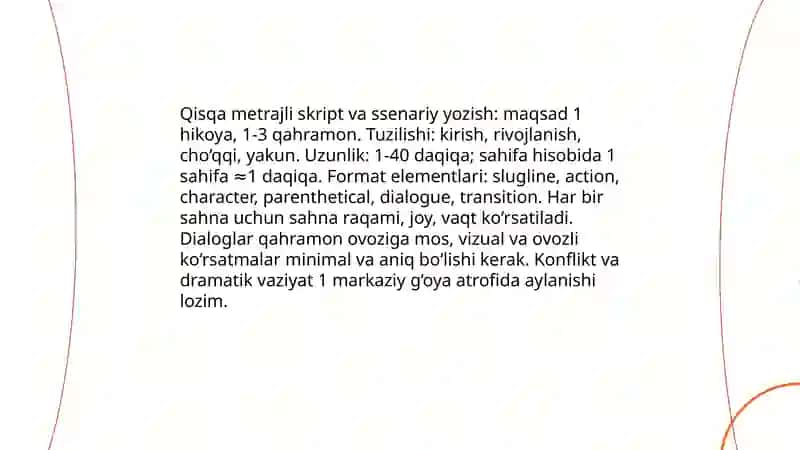 Qisqa metrajli vizual media mahsulotlar yaratish 4